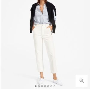 Everlane Straight Leg crop pants in sandstone